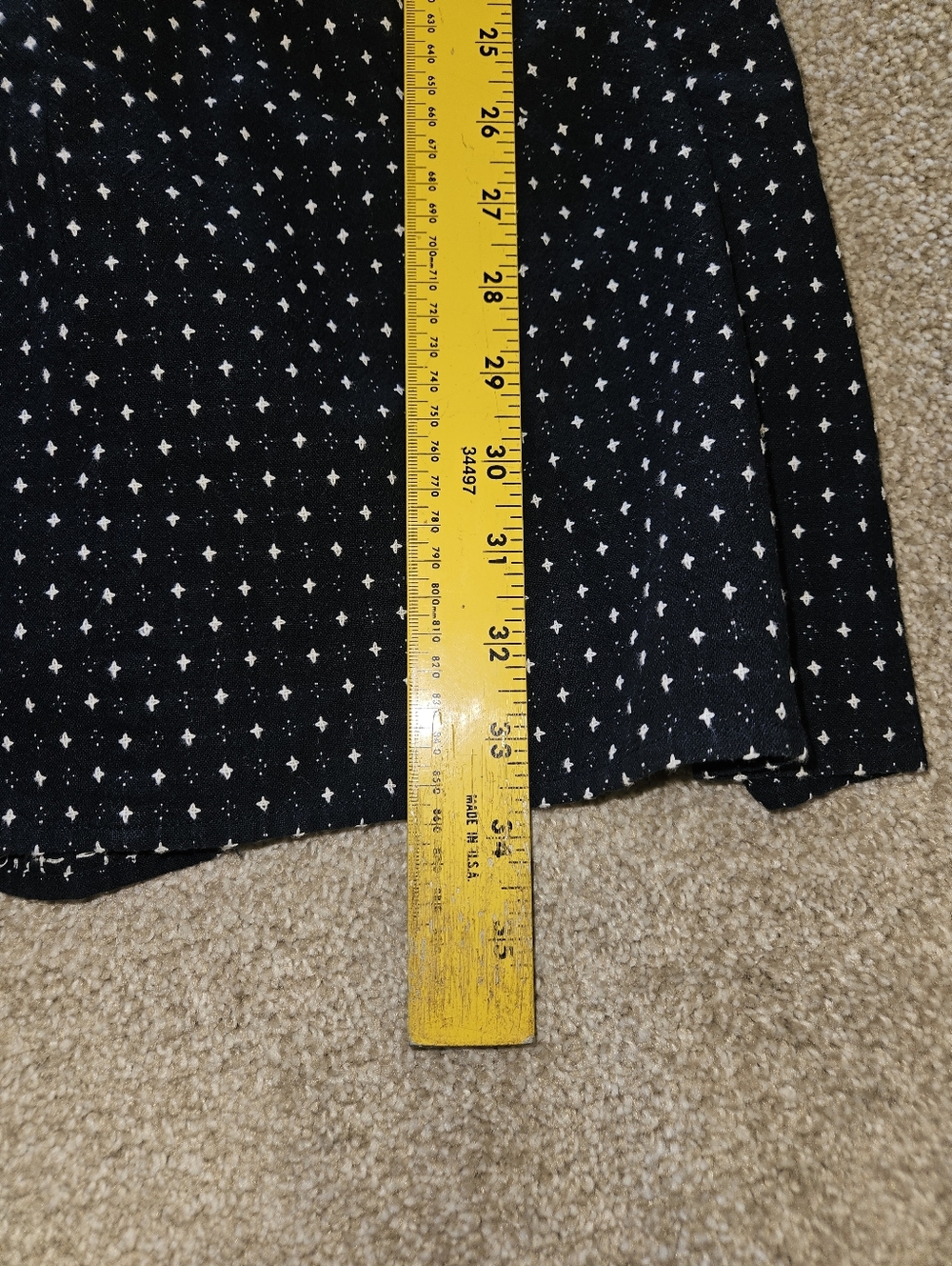 Dobby Tiered V-Neck Midi Dress - Picture 14 of 15